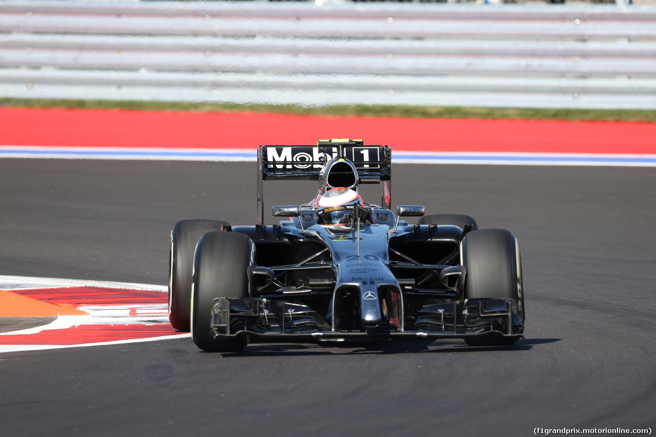 GP RUSSIA, 10.10.2015- Prove Libere 2, Kevin Magnussen (DEN) McLaren Mercedes MP4-29