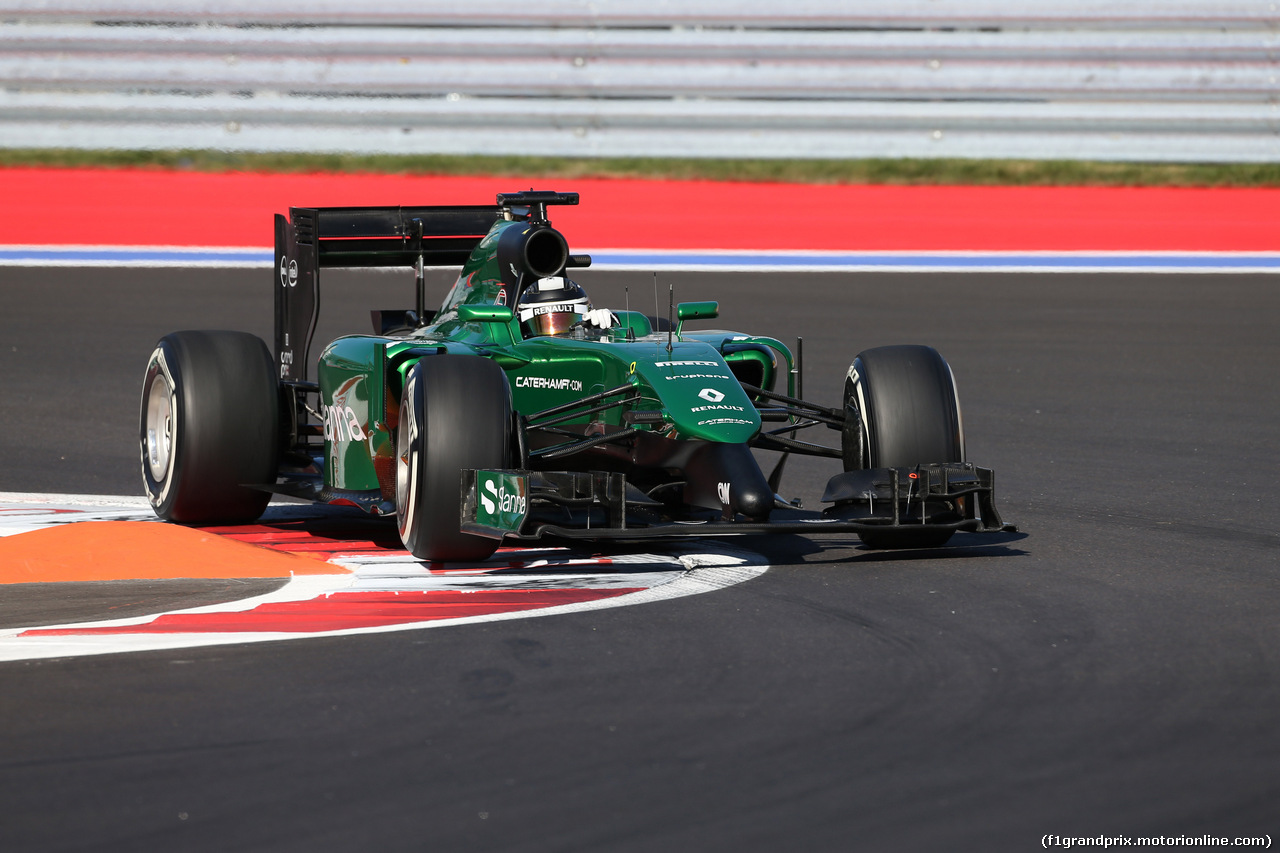 GP RUSSIA, 10.10.2015- Prove Libere 2, Marcus Ericsson (SWE) Caterham F1 Team CT-04