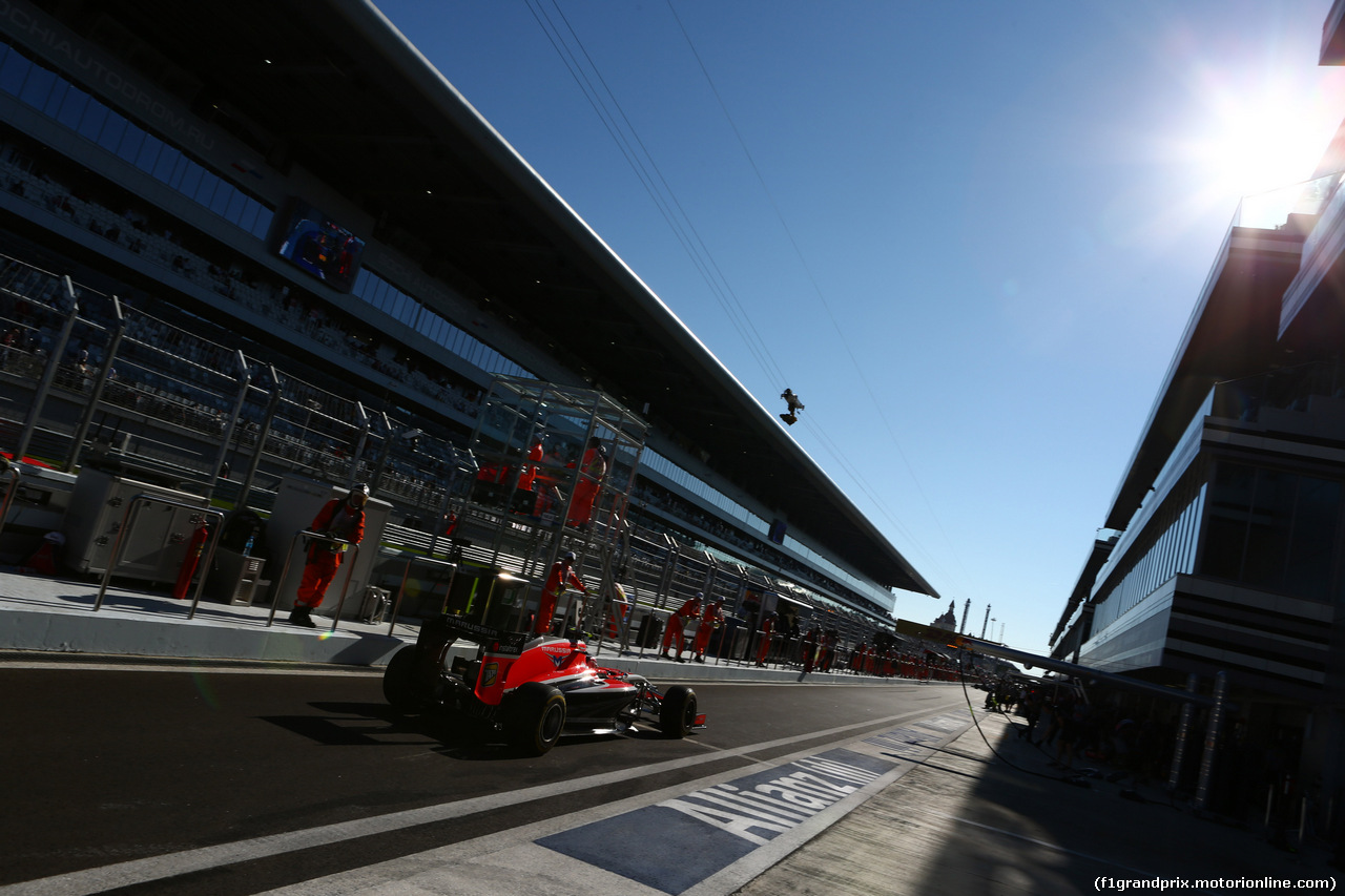 GP RUSSIA, 10.10.2015- Prove Libere 2, Max Chilton (GBR), Marussia F1 Team MR03