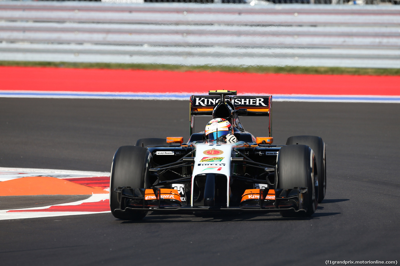GP RUSSIA, 10.10.2015- Prove Libere 2, Nico Hulkenberg (GER) Sahara Force India VJM07