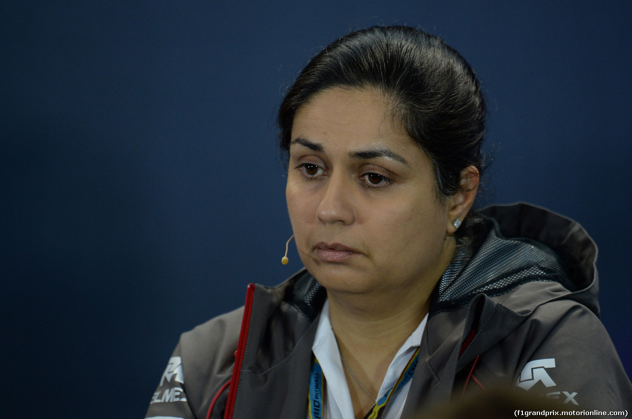 GP RUSSIA, 10.10.2015- Prove Libere 2, Venerdi' Press Conference: Monisha Kaltenborn (AUT) Sauber Team Principal