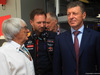 GP RUSSIA, 10.10.2015- Free Practice 1, Dmitry Kozak (RUS) Russian Deputy Prime Minister with Bernie Ecclestone (GBR), President e CEO of Formula One Management e Christian Horner (GBR), Red Bull Racing, Sporting Director