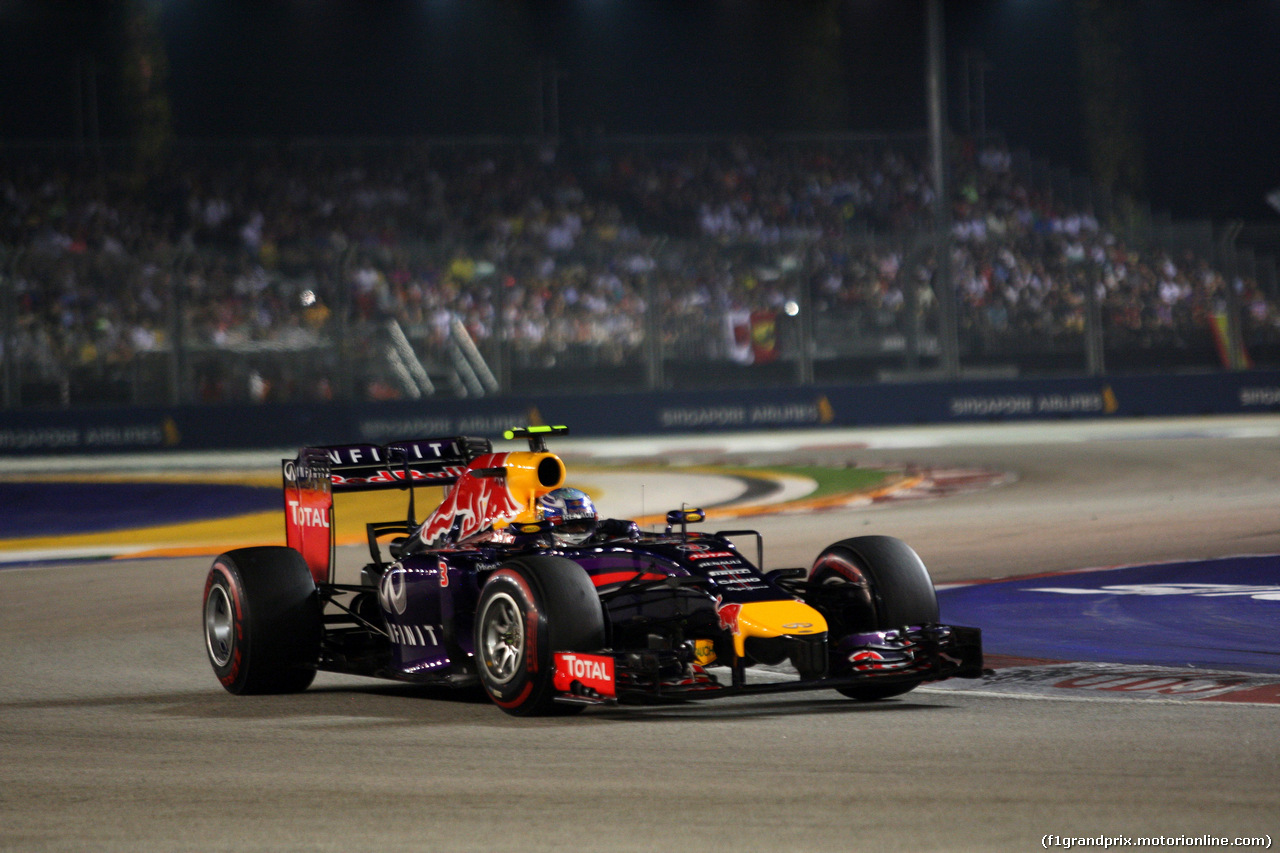 GP SINGAPORE, 21.09.2014 - Gara, Daniel Ricciardo (AUS) Red Bull Racing RB10