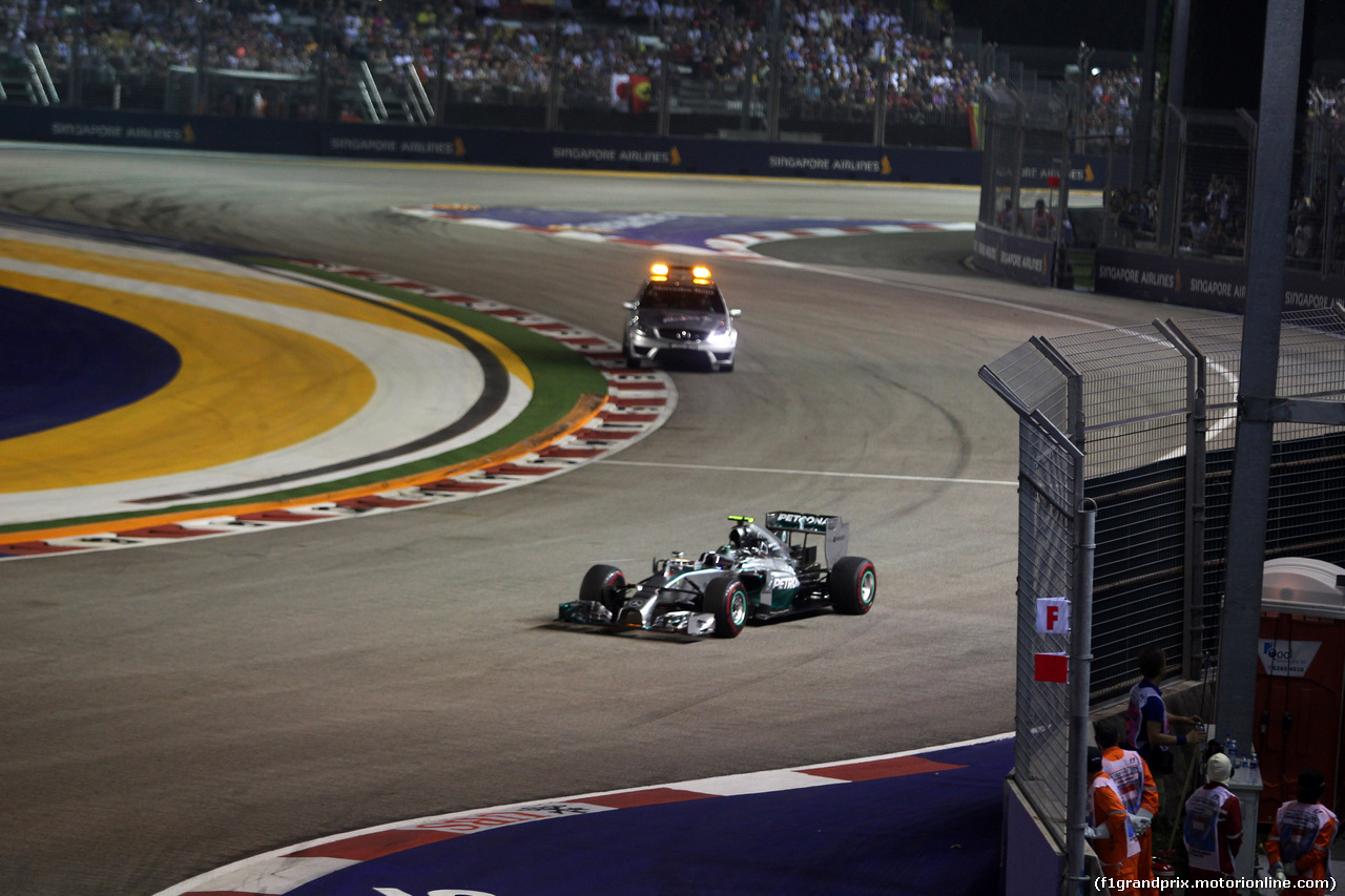 GP SINGAPORE, 21.09.2014 - Gara, Nico Rosberg (GER) Mercedes AMG F1 W05
