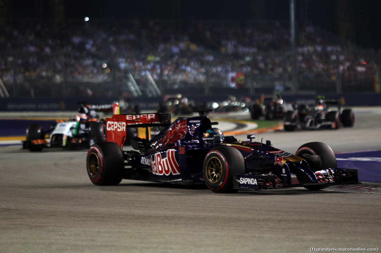 GP SINGAPORE, 21.09.2014 - Gara, Jean-Eric Vergne (FRA) Scuderia Toro Rosso STR9