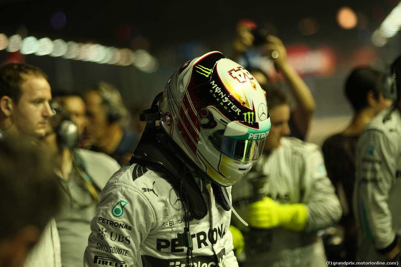 GP SINGAPORE, 21.09.2014 - Gara, Lewis Hamilton (GBR) Mercedes AMG F1 W05