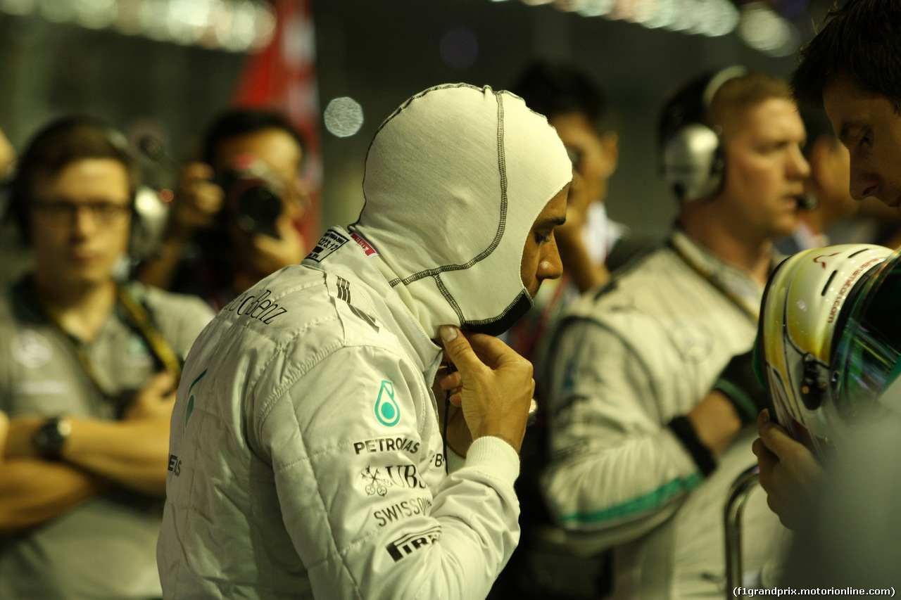 GP SINGAPORE, 21.09.2014 - Gara, Lewis Hamilton (GBR) Mercedes AMG F1 W05