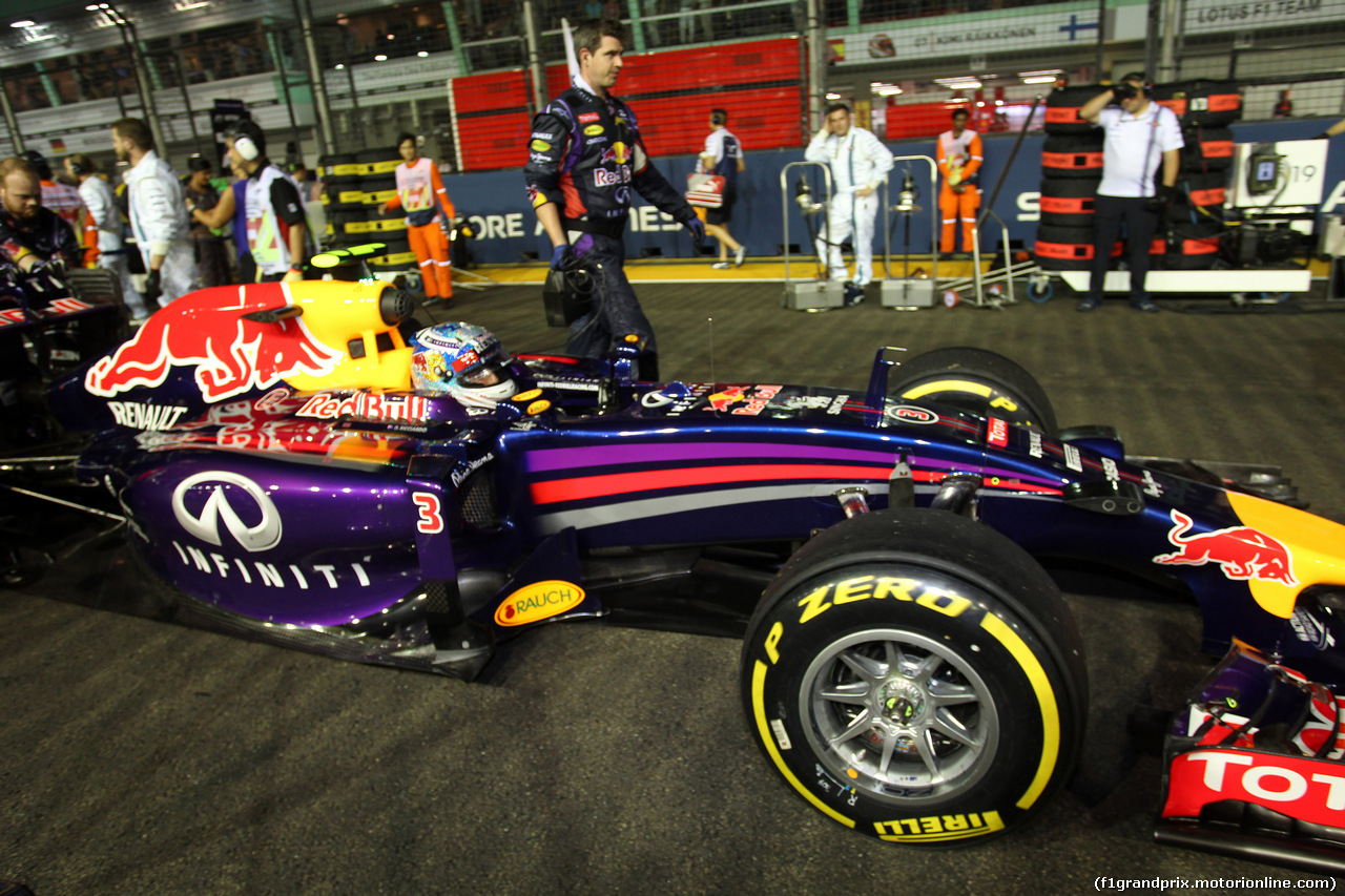 GP SINGAPORE, 21.09.2014 - Gara, Daniel Ricciardo (AUS) Red Bull Racing RB10