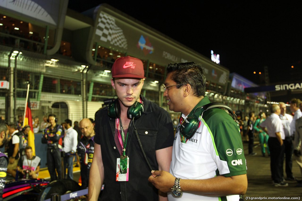 GP SINGAPORE, 21.09.2014 - Gara, Nicholas Hoult, Actor