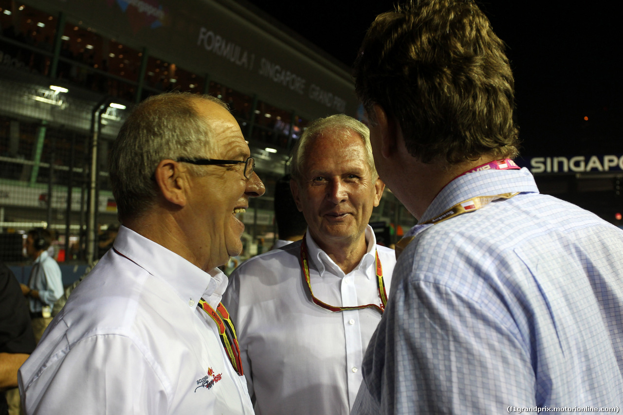 GP SINGAPORE, 21.09.2014 - Gara, Helmut Marko (AUT), Red Bull Racing, Red Bull Advisor