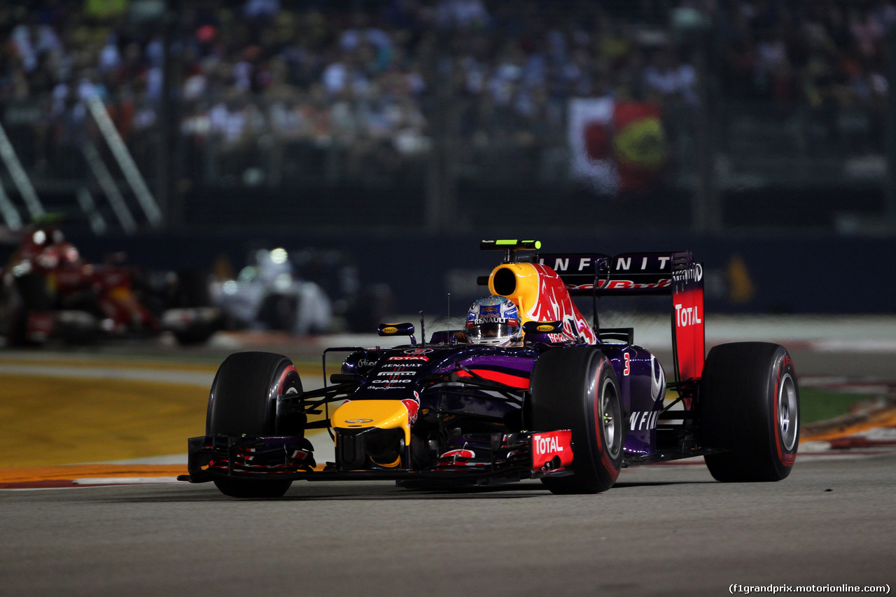 GP SINGAPORE, 21.09.2014 - Gara, Daniel Ricciardo (AUS) Red Bull Racing RB10