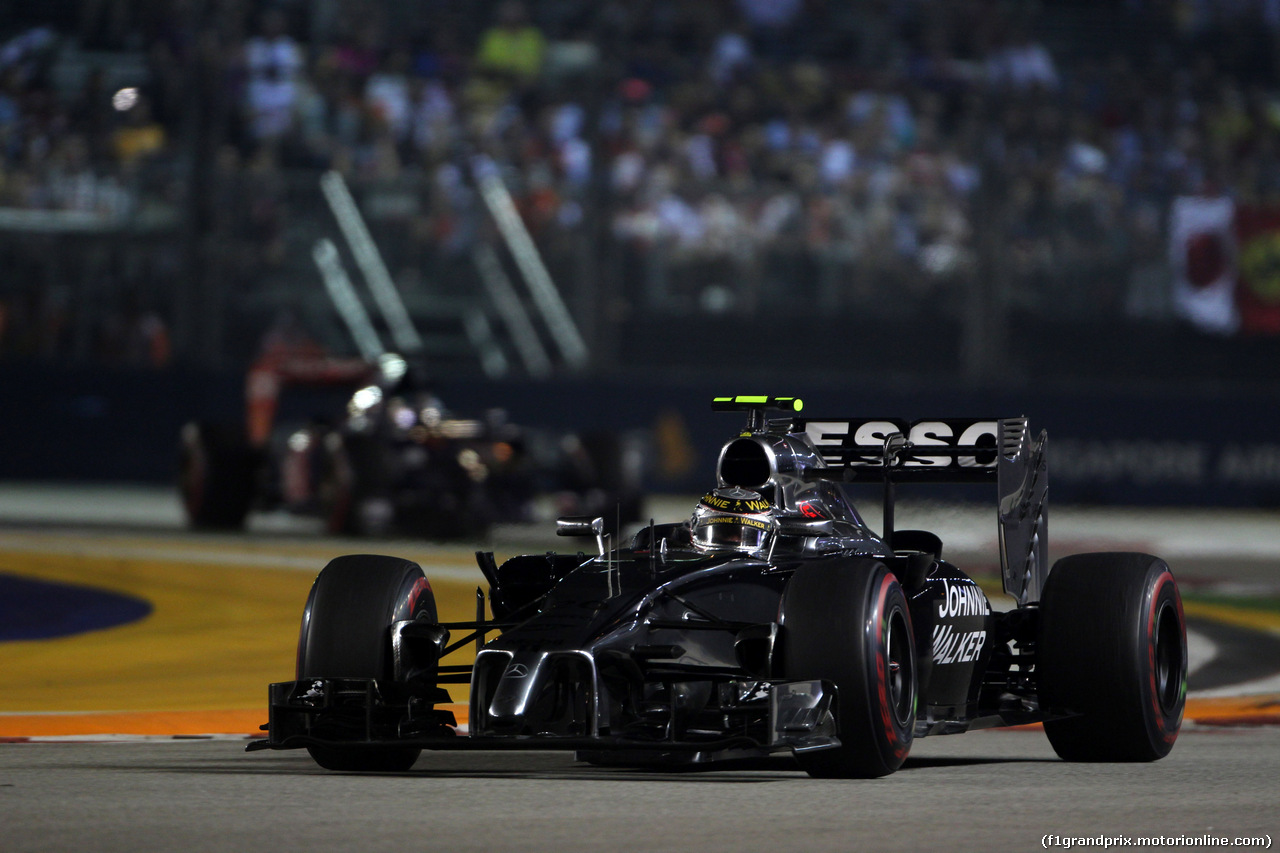 GP SINGAPORE, 21.09.2014 - Gara, Kevin Magnussen (DEN) McLaren Mercedes MP4-29