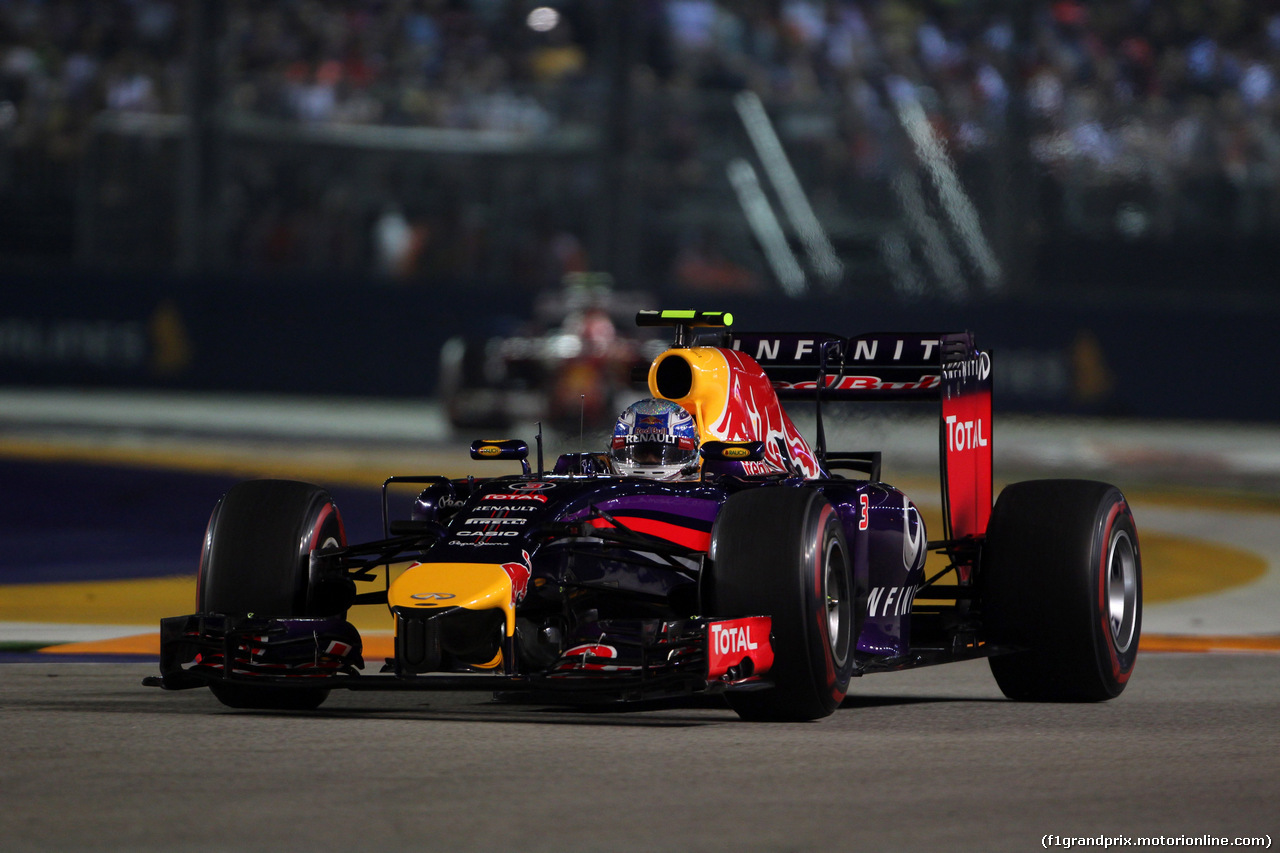 GP SINGAPORE, 21.09.2014 - Gara, Daniel Ricciardo (AUS) Red Bull Racing RB10