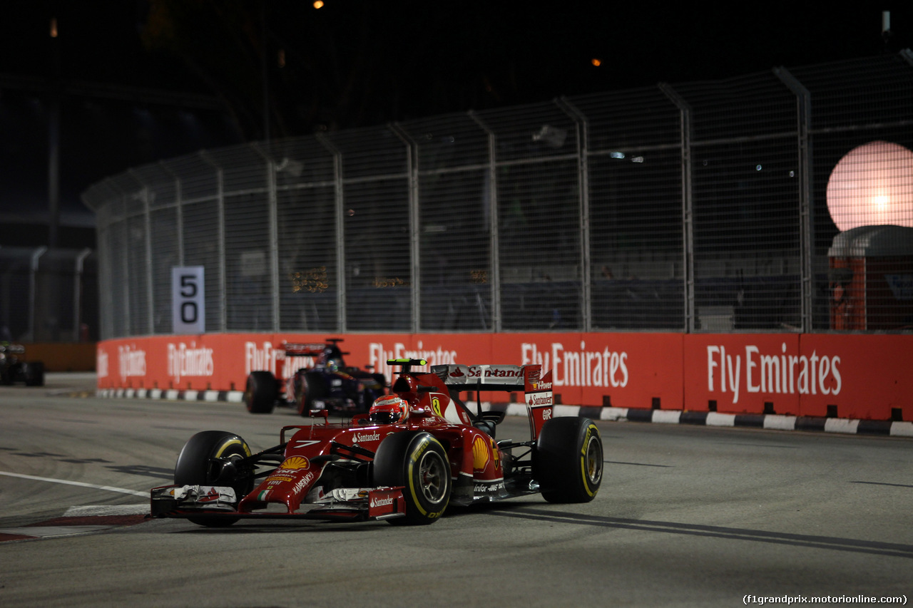 GP SINGAPORE, 21.09.2014 - Gara, Kimi Raikkonen (FIN) Ferrari F14-T