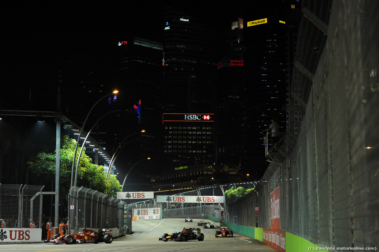GP SINGAPORE, 21.09.2014 - Gara, Fernando Alonso (ESP) Ferrari F14-T