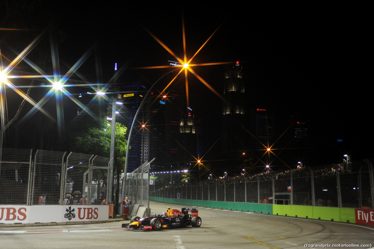 GP SINGAPORE, 21.09.2014 - Gara, Daniel Ricciardo (AUS) Red Bull Racing RB10