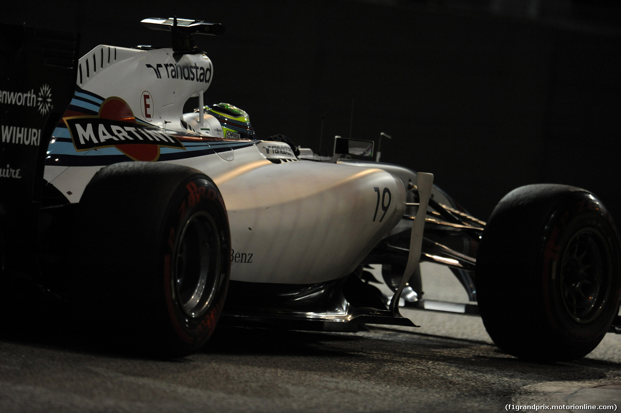 GP SINGAPORE, 21.09.2014 - Gara, Felipe Massa (BRA) Williams F1 Team FW36