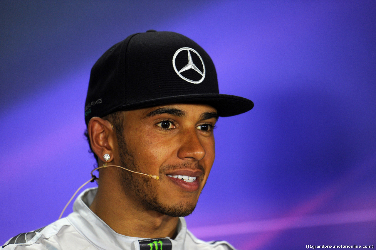 GP SINGAPORE, 21.09.2014 - Gara, Conferenza Stampa, Lewis Hamilton (GBR) Mercedes AMG F1 W05