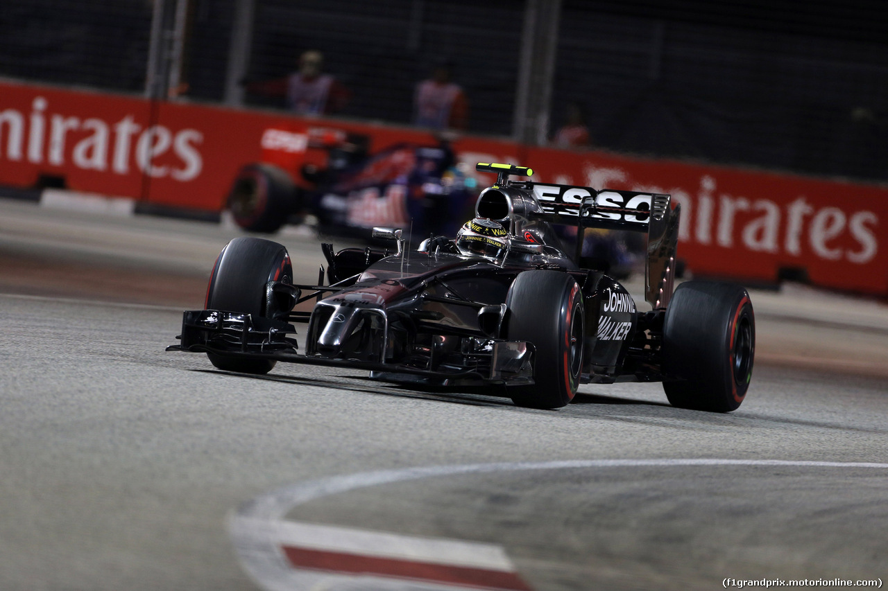 GP SINGAPORE, 21.09.2014 - Gara, Kevin Magnussen (DEN) McLaren Mercedes MP4-29