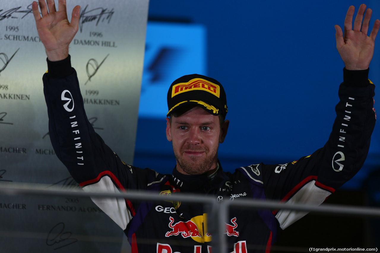 GP SINGAPORE, 21.09.2014 - Gara, secondo Sebastian Vettel (GER) Red Bull Racing RB10