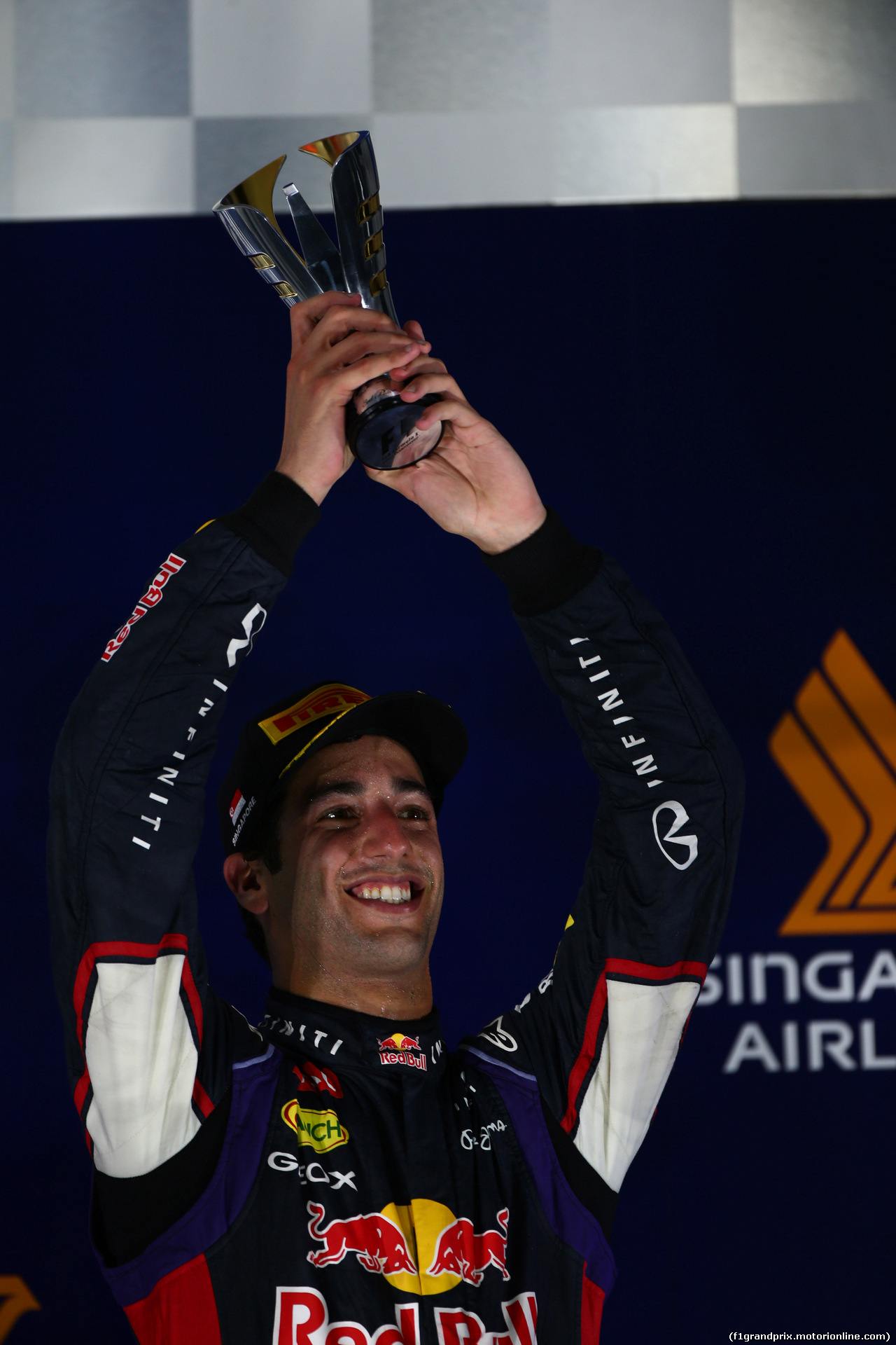 GP SINGAPORE, 21.09.2014 - Gara, terzo Daniel Ricciardo (AUS) Red Bull Racing RB10