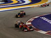 GP SINGAPORE, 21.09.2014 - Gara, Fernando Alonso (ESP) Ferrari F14-T davanti a Daniel Ricciardo (AUS) Red Bull Racing RB10