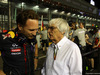 GP SINGAPORE, 21.09.2014 - Gara, Christian Horner (GBR), Red Bull Racing, Sporting Director e Bernie Ecclestone (GBR), President e CEO of FOM