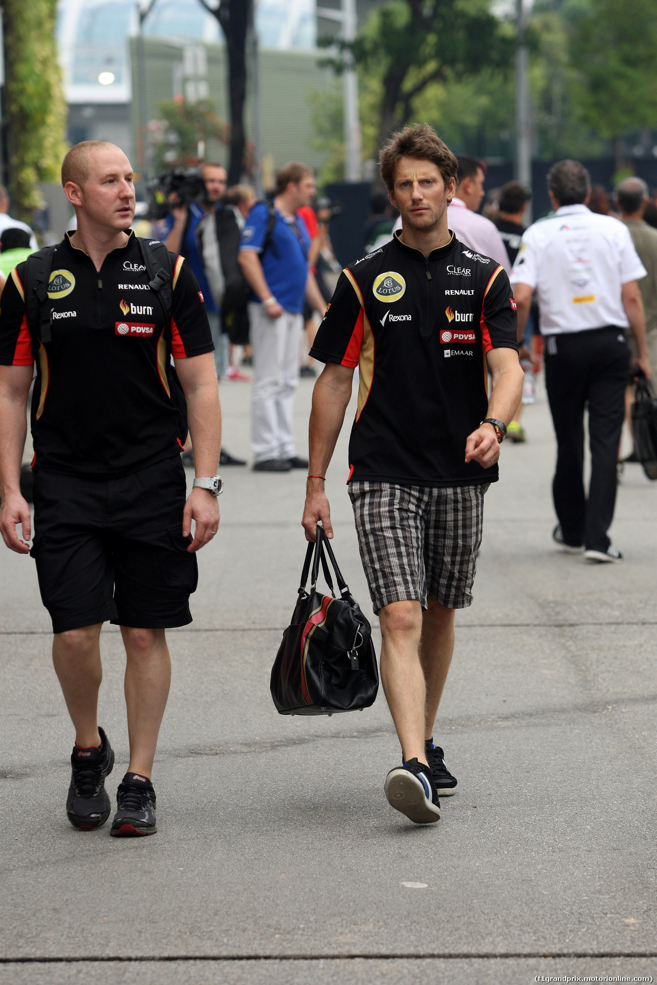 GP SINGAPORE, 18.09.2014 - Romain Grosjean (FRA) Lotus F1 Team E22