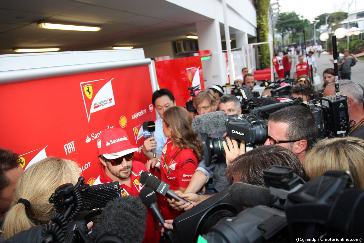 GP SINGAPORE, 18.09.2014 - Fernando Alonso (ESP) Ferrari F14-T
