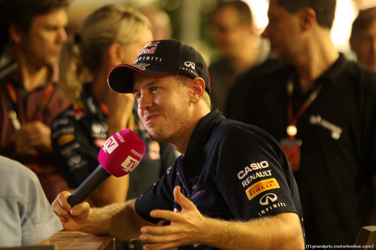 GP SINGAPORE, 18.09.2014 - Sebastian Vettel (GER) Red Bull Racing RB10