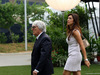 GP SINGAPORE, 18.09.2014 - Bernie Ecclestone (GBR), President e CEO of FOM e sua moglie Fabiana Flosi (BRA)