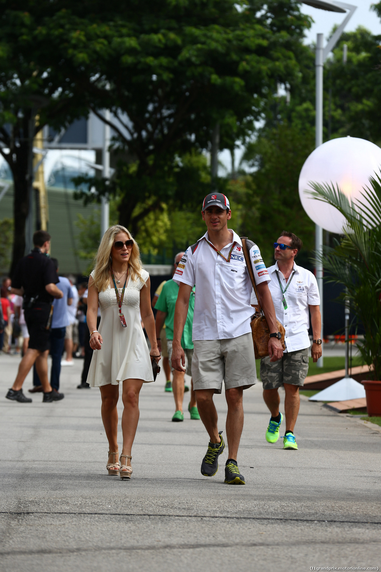 GP SINGAPORE, 20.09.2014 - Adrian Sutil (GER) Sauber F1 Team C33 e Domenica