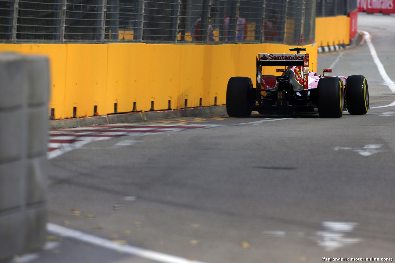 GP SINGAPORE, 20.09.2014 - Prove Libere 3, Kimi Raikkonen (FIN) Ferrari F14-T