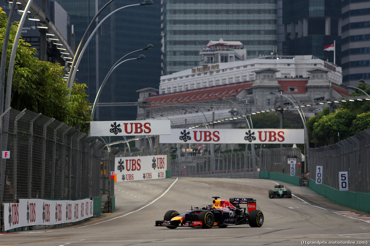 GP SINGAPORE, 20.09.2014 - Prove Libere 3, Sebastian Vettel (GER) Red Bull Racing RB10
