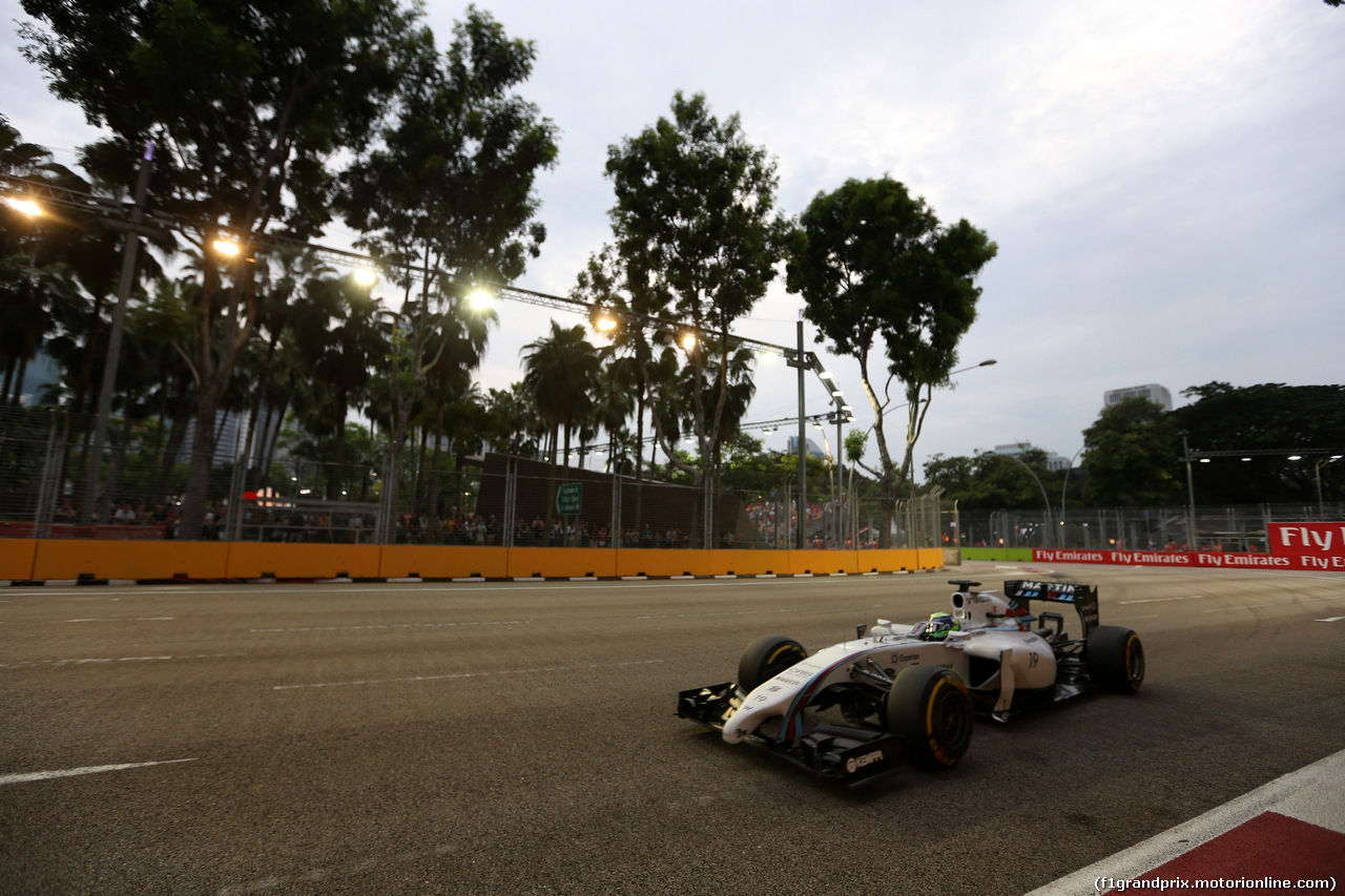 GP SINGAPORE, 20.09.2014 - Prove Libere 3, Felipe Massa (BRA) Williams F1 Team FW36