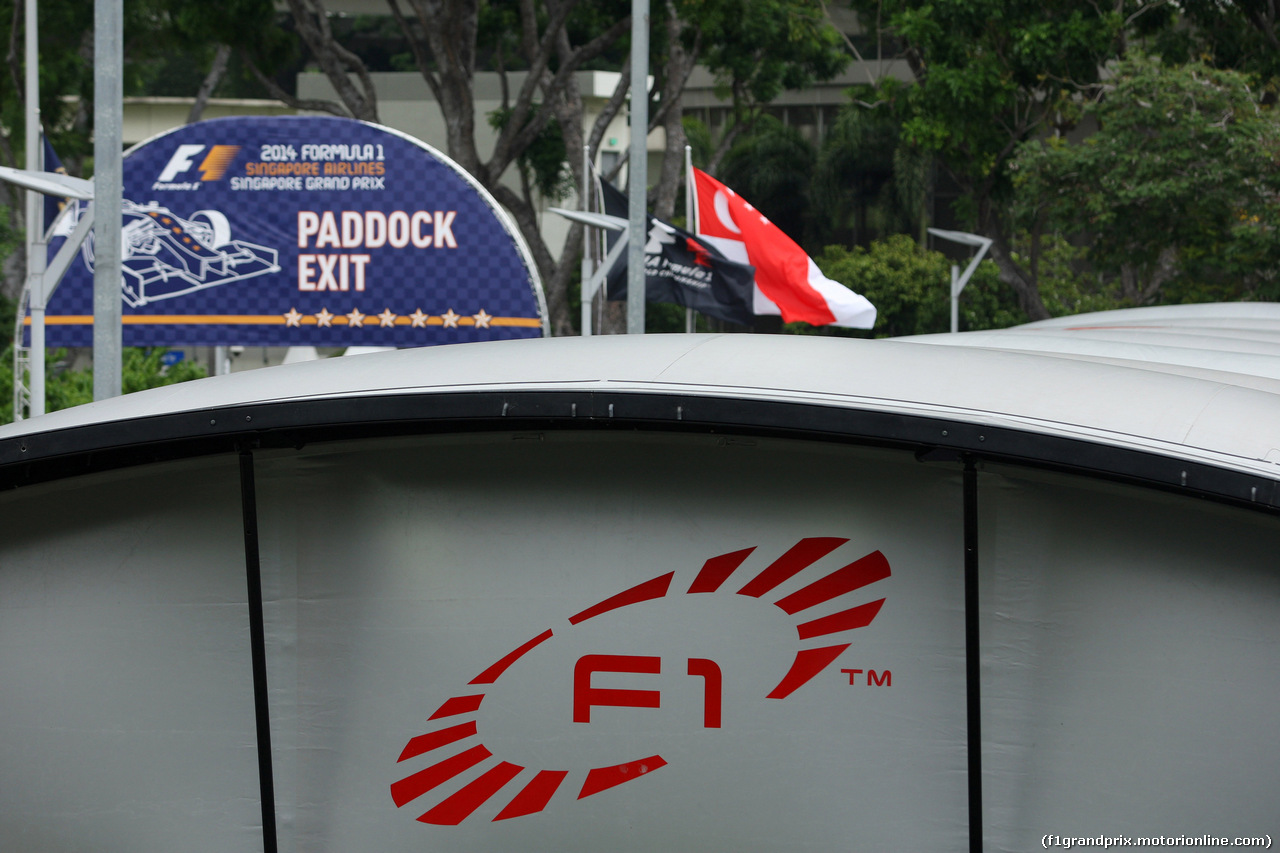 GP SINGAPORE, 20.09.2014 - Prove Libere 3, Paddock