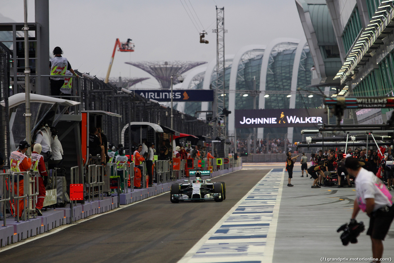 GP SINGAPORE, 20.09.2014 - Prove Libere 3, Lewis Hamilton (GBR) Mercedes AMG F1 W05