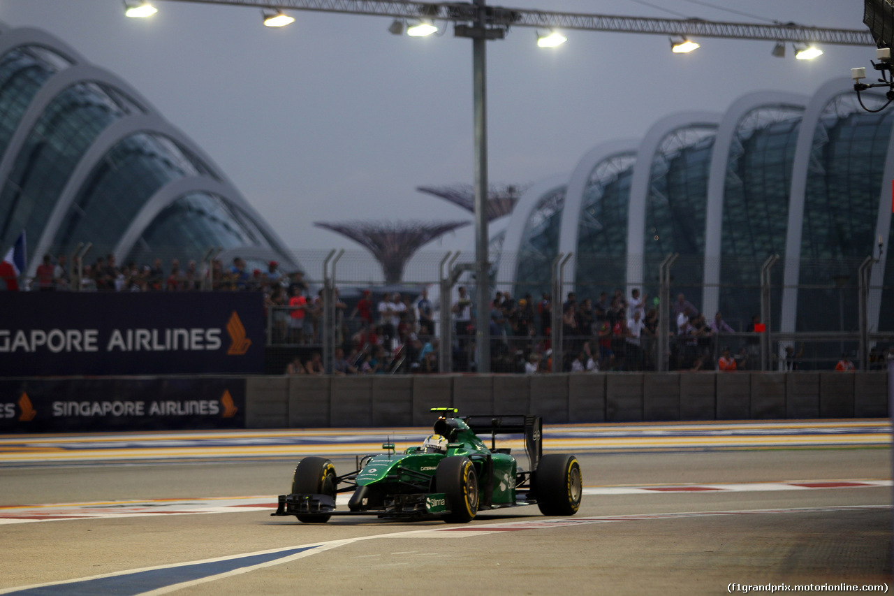 GP SINGAPORE, 20.09.2014 - Prove Libere 3, Marcus Ericsson (SUE) Caterham F1 Team CT-04