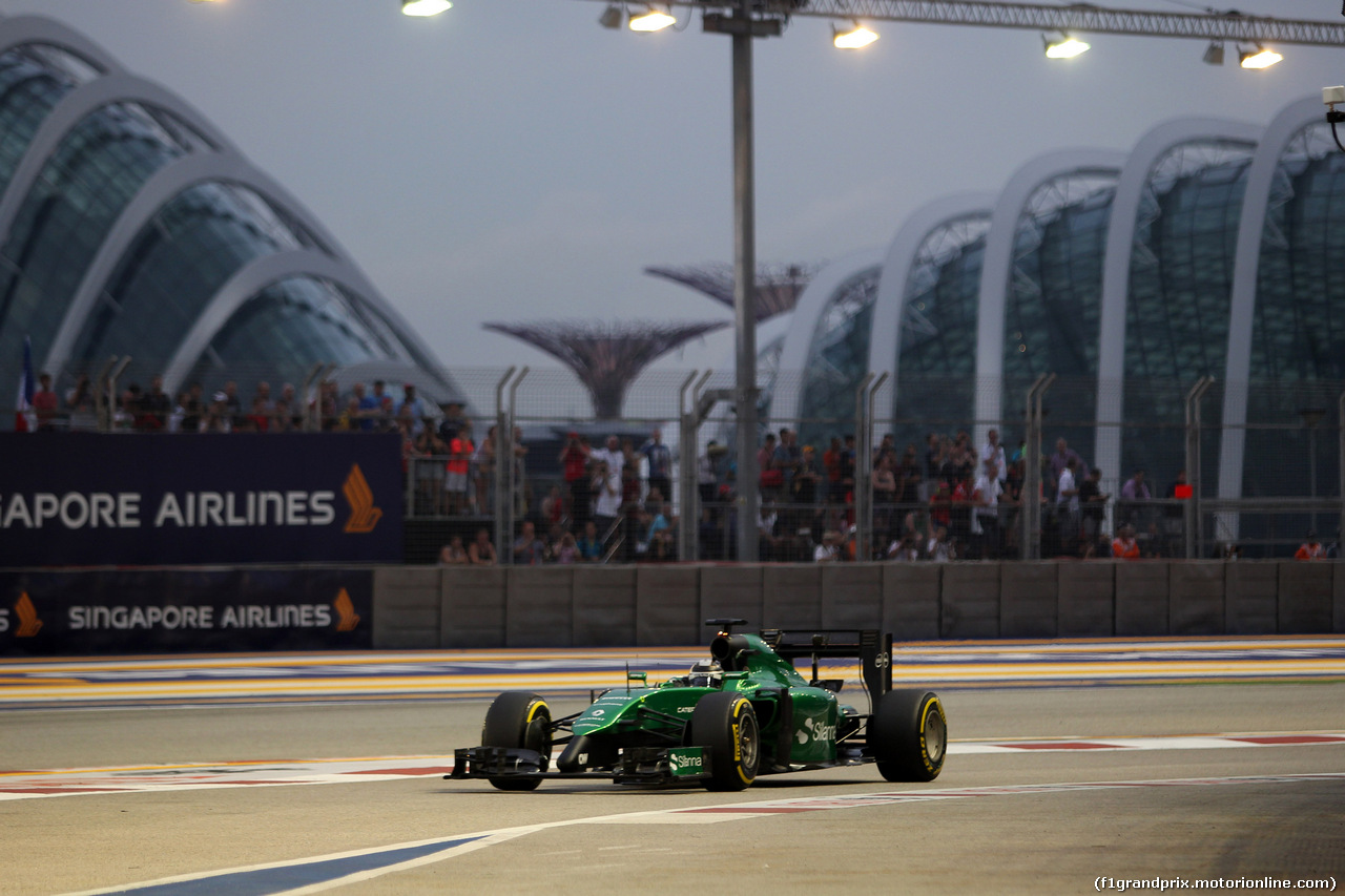 GP SINGAPORE, 20.09.2014 - Prove Libere 3, Kamui Kobayashi (JAP) Caterham F1 Team CT-04