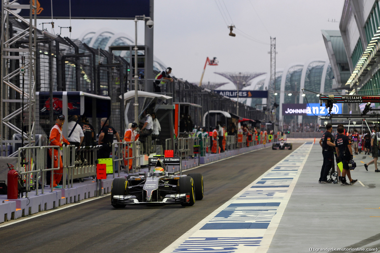 GP SINGAPORE, 20.09.2014 - Prove Libere 3, Esteban Gutierrez (MEX), Sauber F1 Team C33