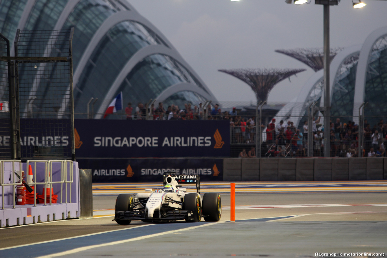 GP SINGAPORE, 20.09.2014 - Prove Libere 3, Felipe Massa (BRA) Williams F1 Team FW36