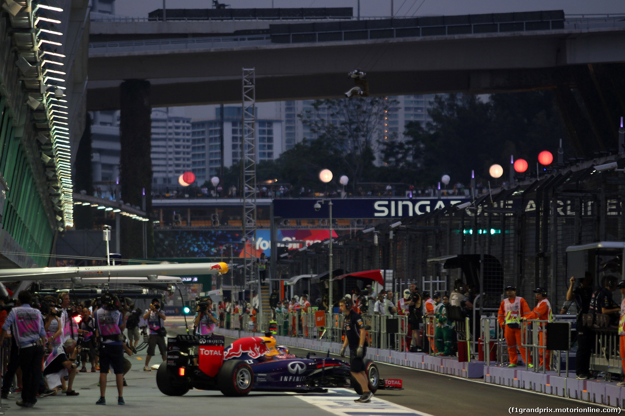 GP SINGAPORE, 20.09.2014 - Prove Libere 3, Daniel Ricciardo (AUS) Red Bull Racing RB10