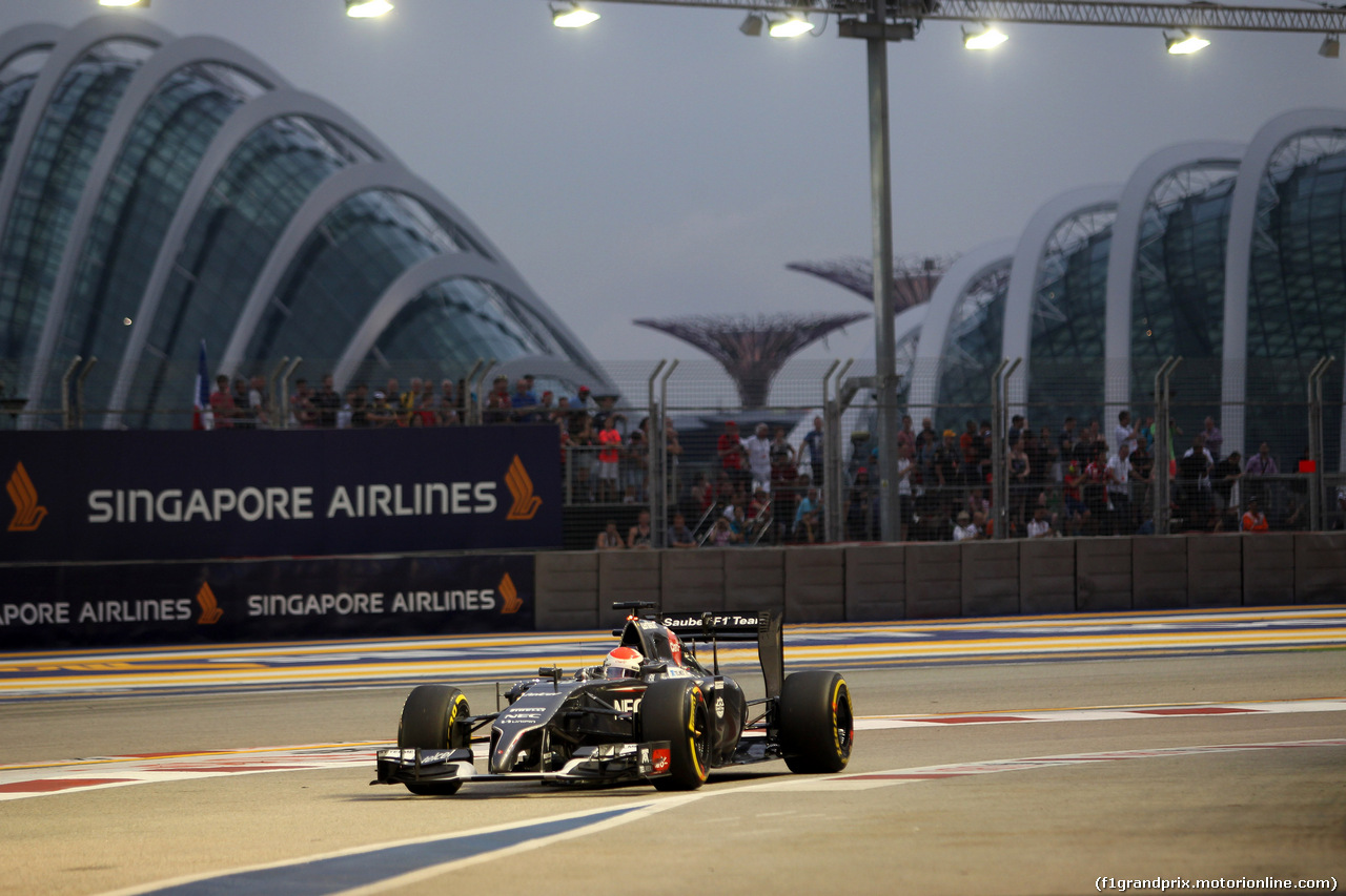 GP SINGAPORE, 20.09.2014 - Prove Libere 3, Adrian Sutil (GER) Sauber F1 Team C33