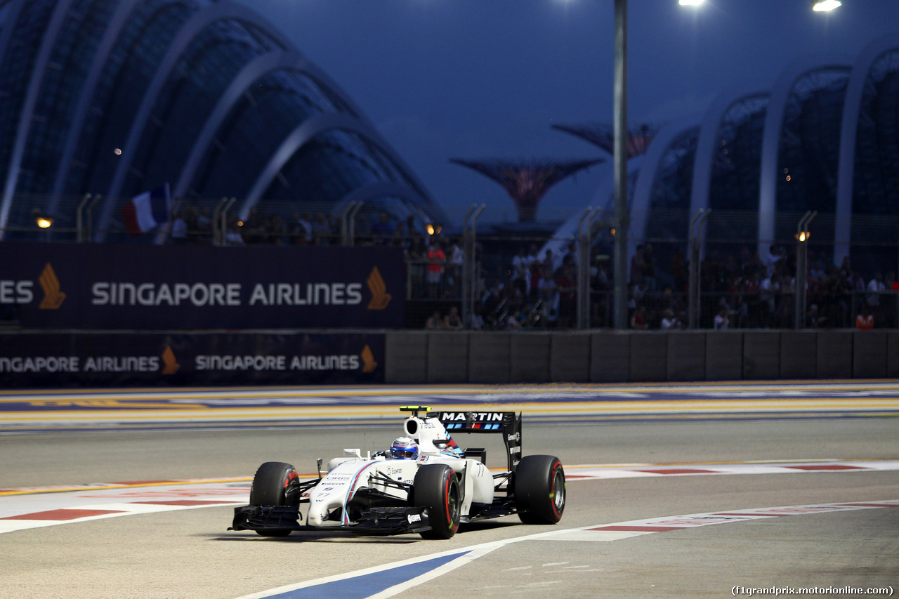 GP SINGAPORE, 20.09.2014 - Prove Libere 3, Valtteri Bottas (FIN) Williams F1 Team FW36