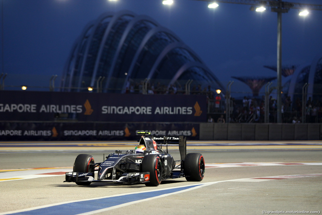 GP SINGAPORE, 20.09.2014 - Prove Libere 3, Esteban Gutierrez (MEX), Sauber F1 Team C33