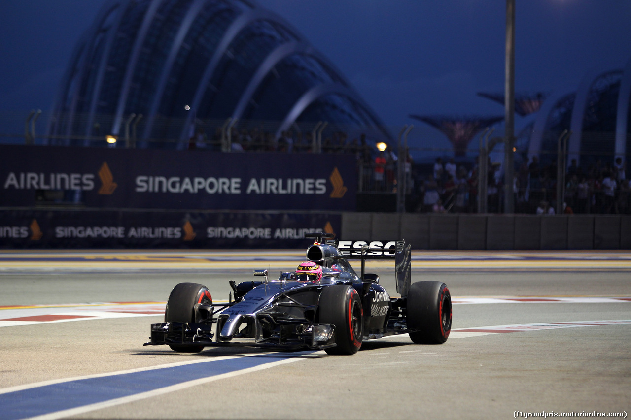 GP SINGAPORE, 20.09.2014 - Prove Libere 3, Jenson Button (GBR) McLaren Mercedes MP4-29
