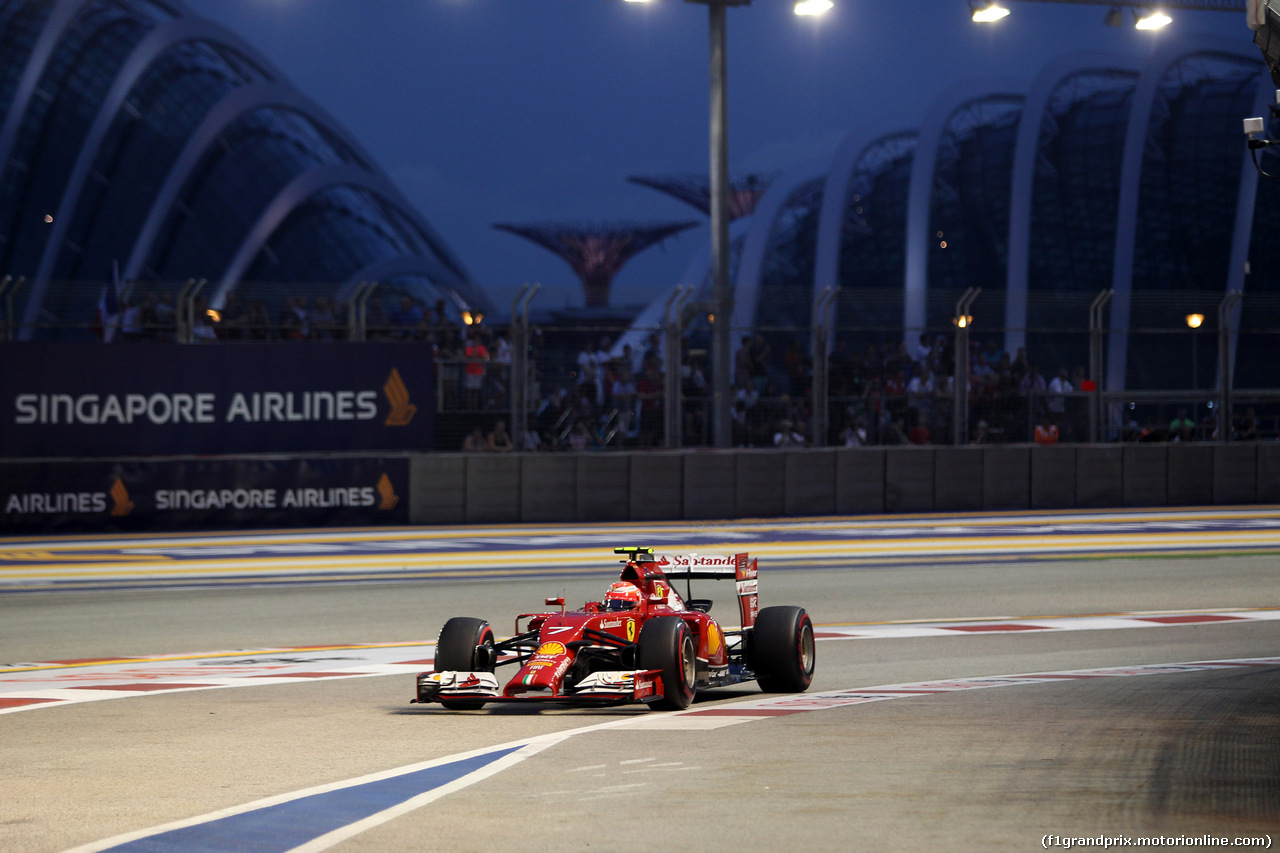 GP SINGAPORE, 20.09.2014 - Prove Libere 3, Kimi Raikkonen (FIN) Ferrari F14-T