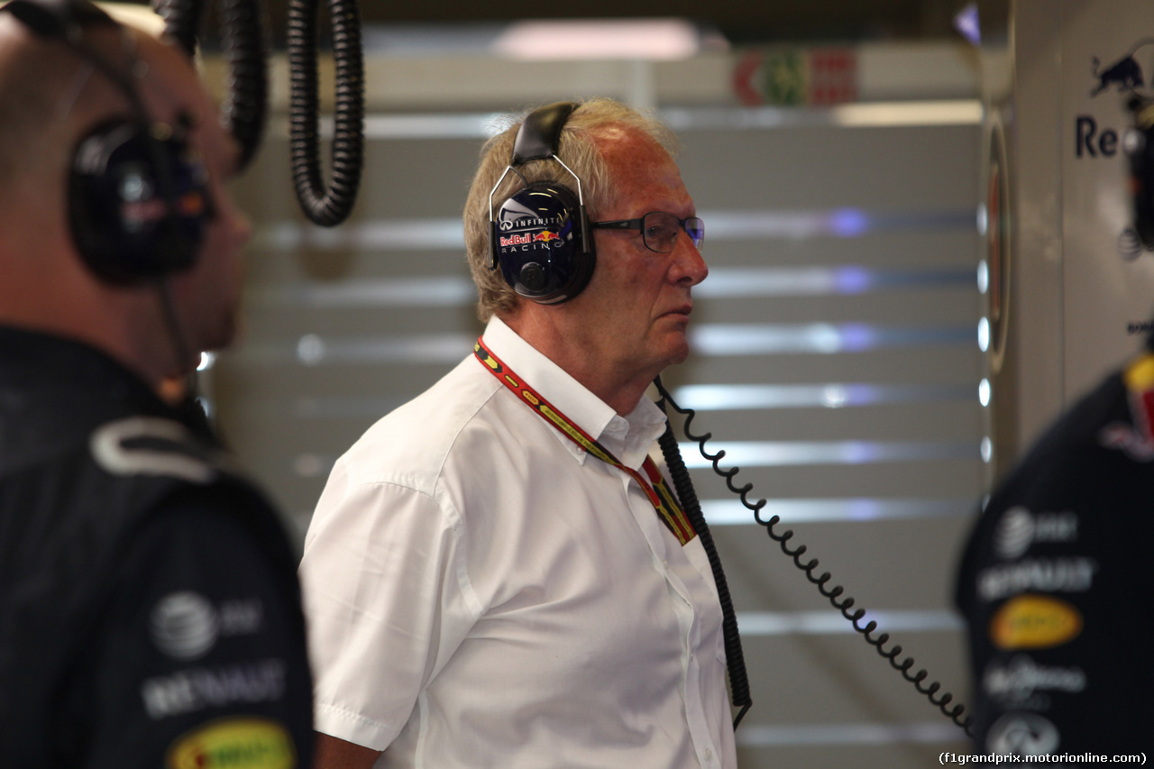 GP SINGAPORE, 20.09.2014 - Prove Libere 3, Helmut Marko (AUT), Red Bull Racing, Red Bull Advisor