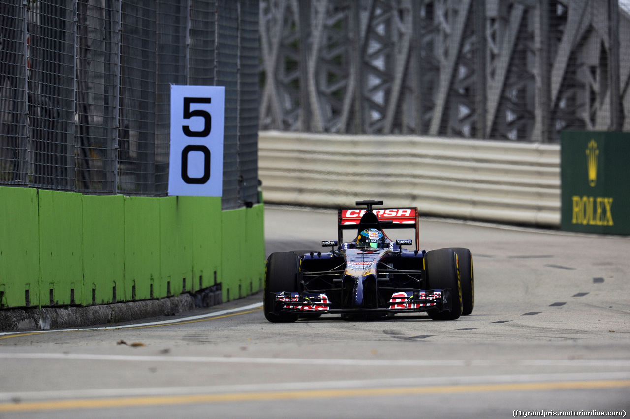 GP SINGAPORE, 20.09.2014 - Prove Libere 3, Jean-Eric Vergne (FRA) Scuderia Toro Rosso STR9