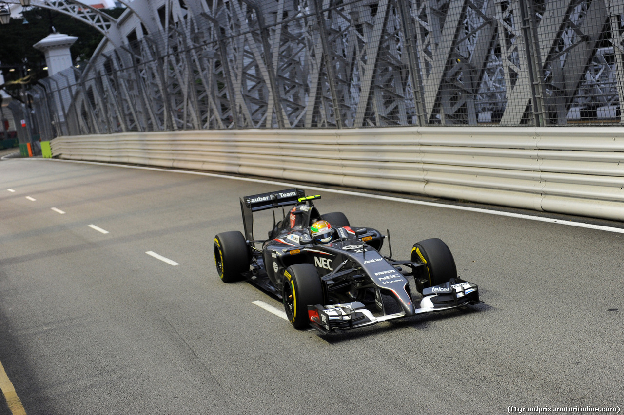 GP SINGAPORE, 20.09.2014 - Prove Libere 3, Esteban Gutierrez (MEX), Sauber F1 Team C33